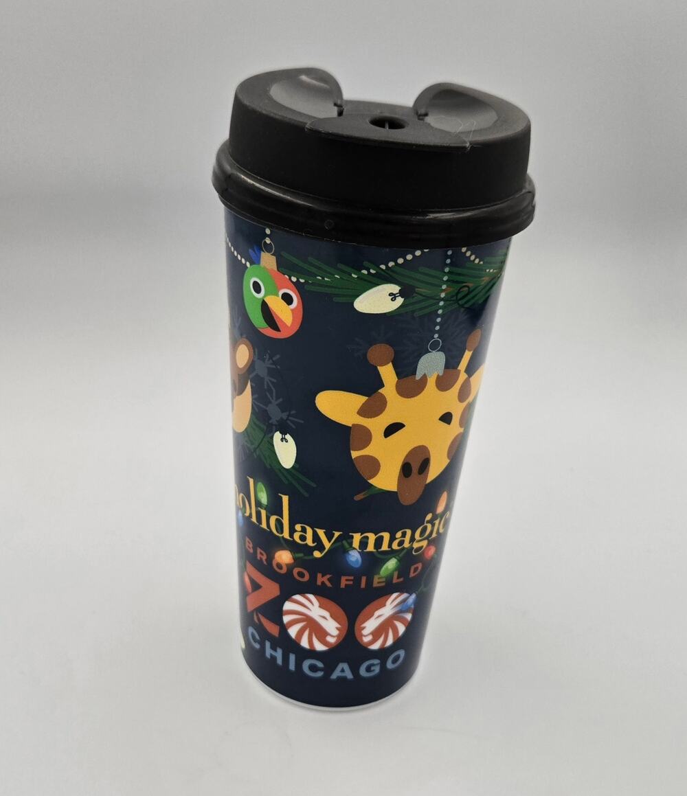Brookfield Zoo Chicago Holiday Magic 2025 Souvenir Tumbler Mug 16oz Travel Lid